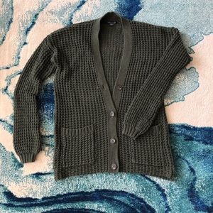 American Eagle Cardigan Dark Green Size XS